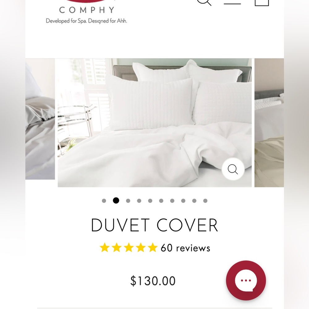 Comphy Duvet cover in White